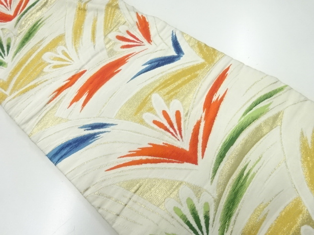 アンティーク　松模様織出し名古屋帯（着用可）